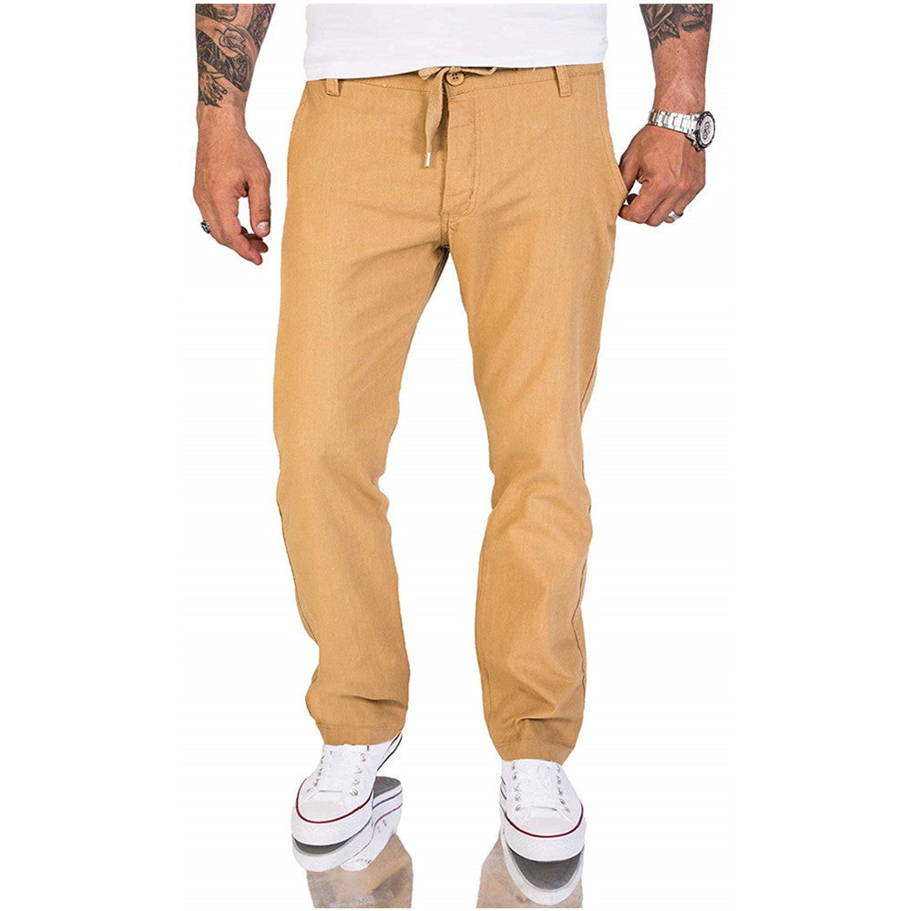 Herrenhose Bequem Baumwolle Einfarbig