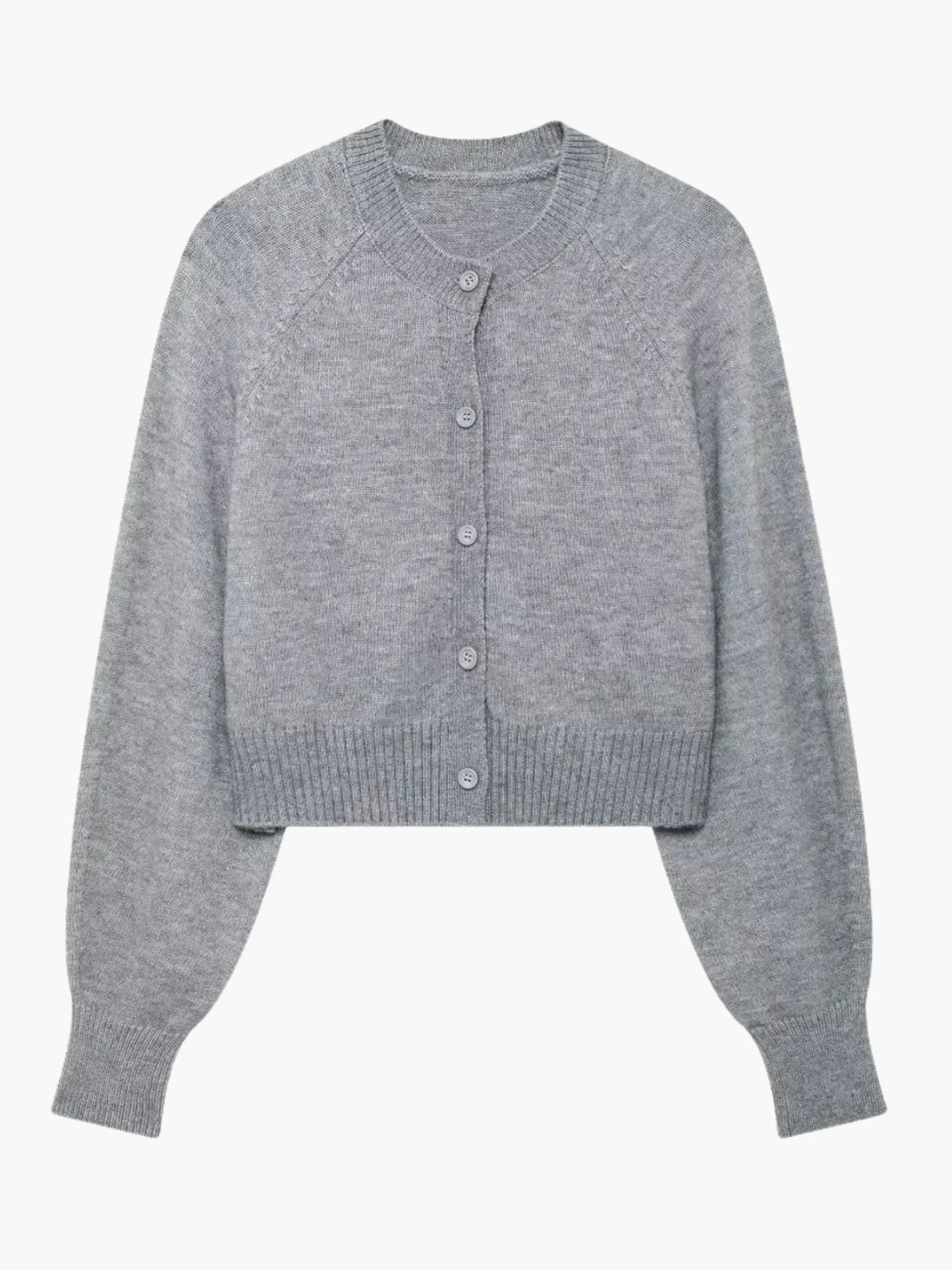 Damen Strickjacke Kurz Gestrickt