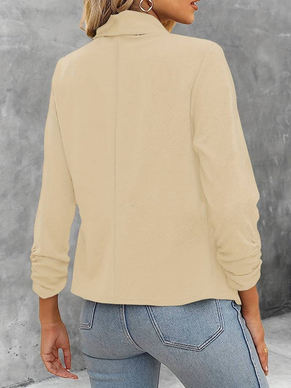 Damen Blazer Offene Vorderseite Modern