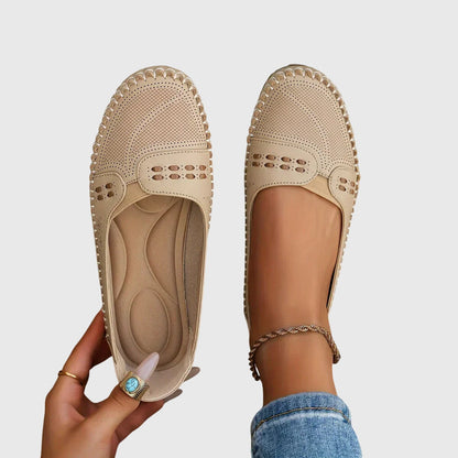 Damen Loafer Lässig Perforiert Bequem - Norvielle