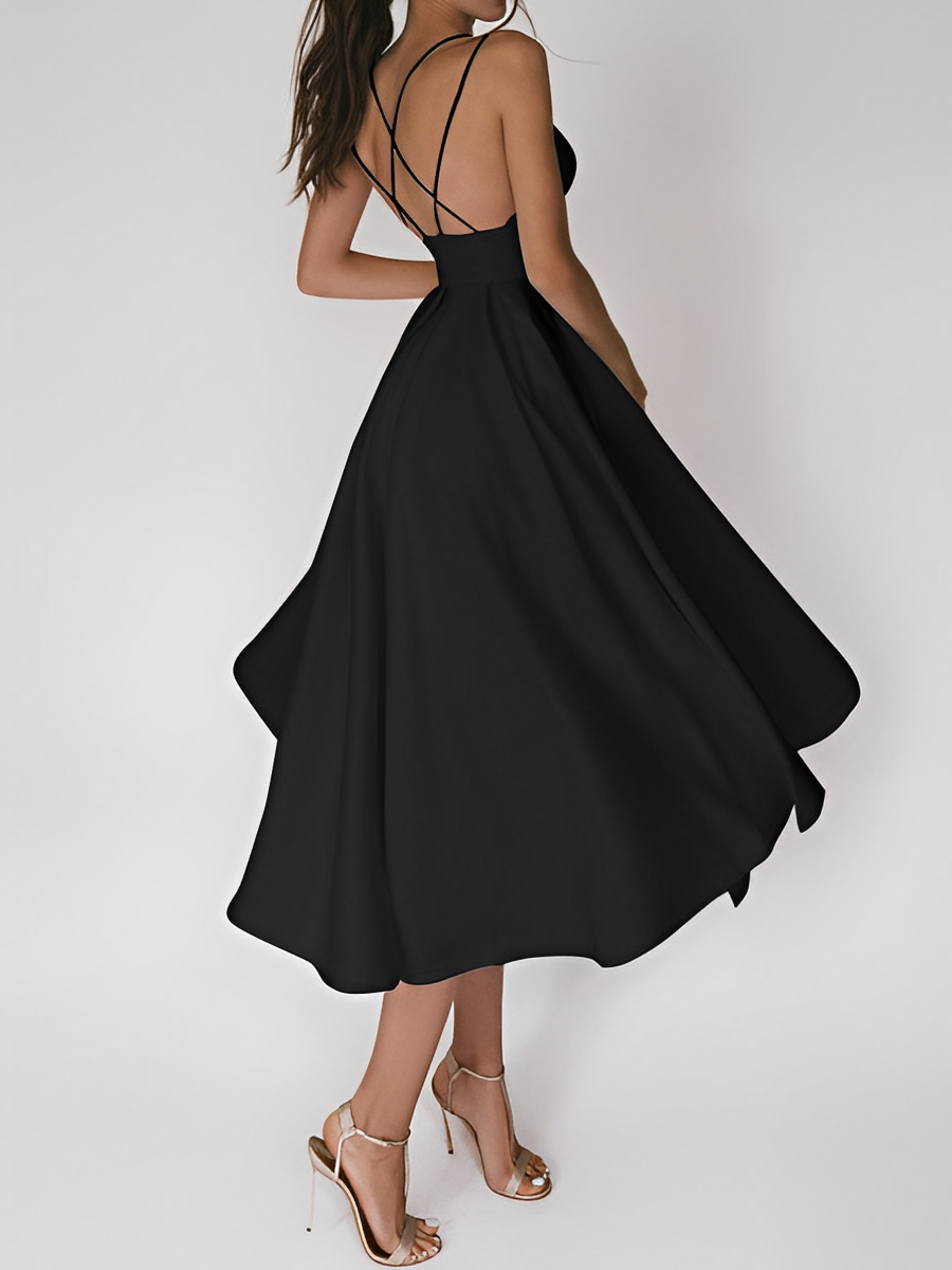 Damen Sommerkleid Dünne Träger Leicht