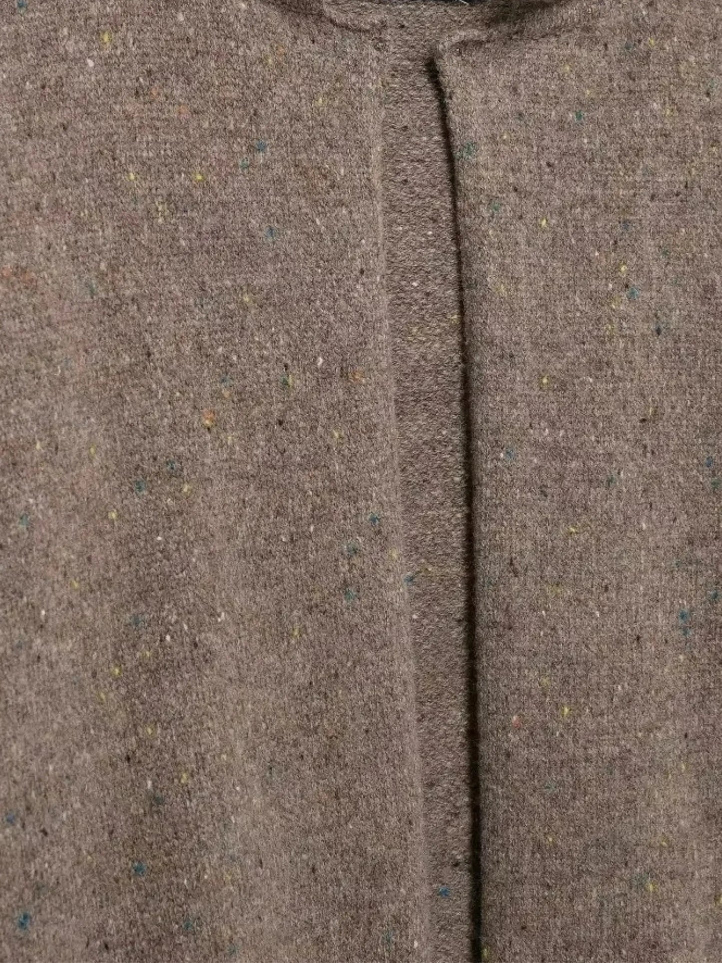 Damen Strickjacke Offene Vorderseite Hochkragen