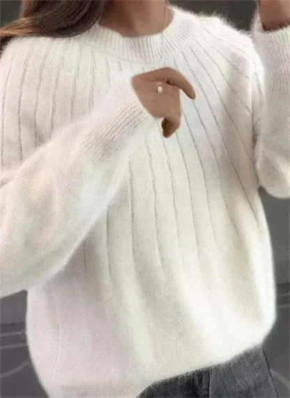 Damen Pullover Weich Herbstlich - Norvielle