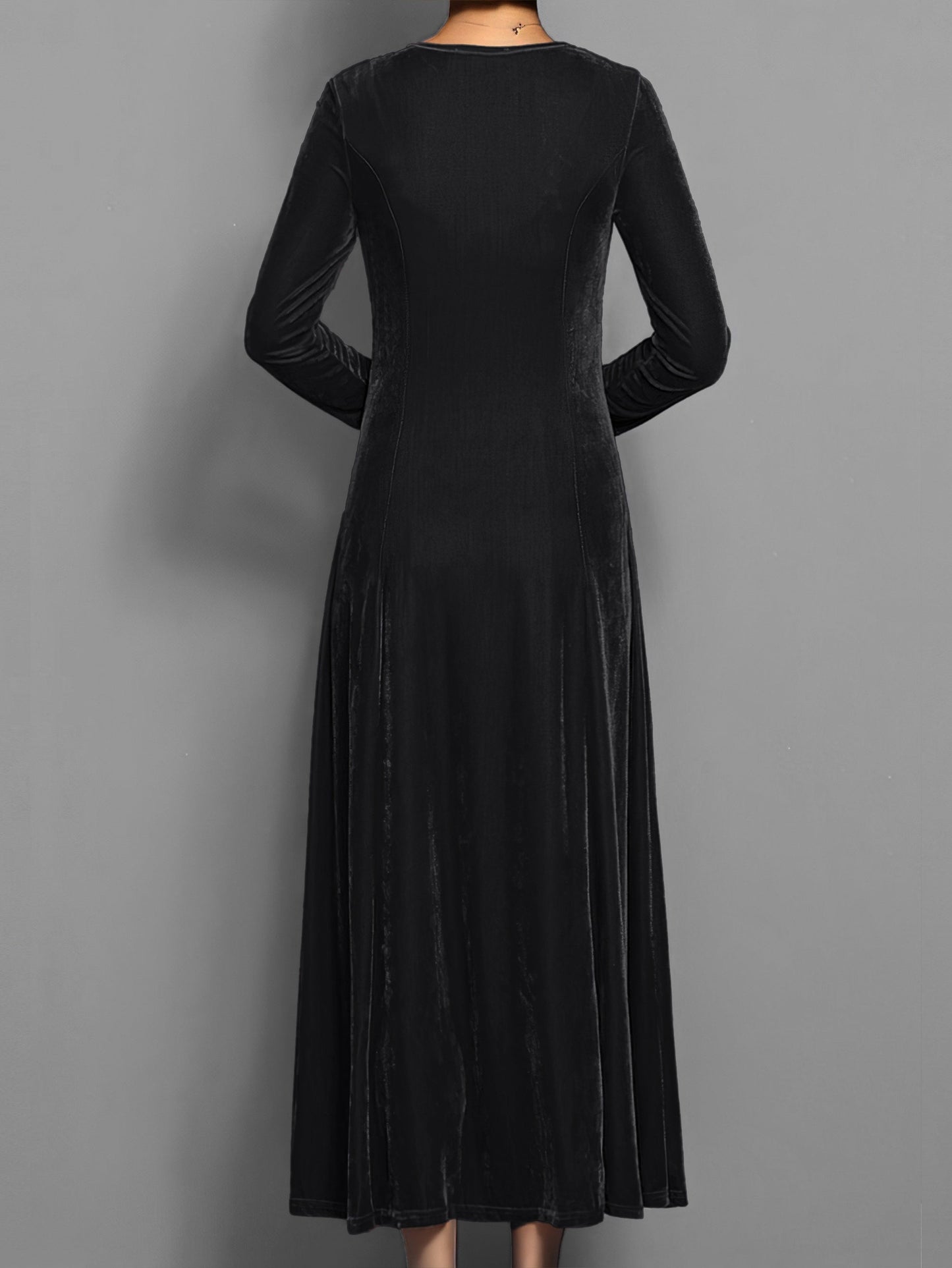 Damen Abendkleid Lang Slim Fit Elegantes Kleid