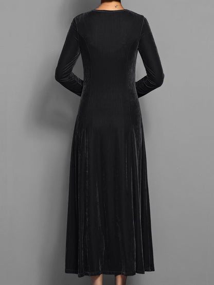 Damen Abendkleid Lang Slim Fit Elegantes Kleid
