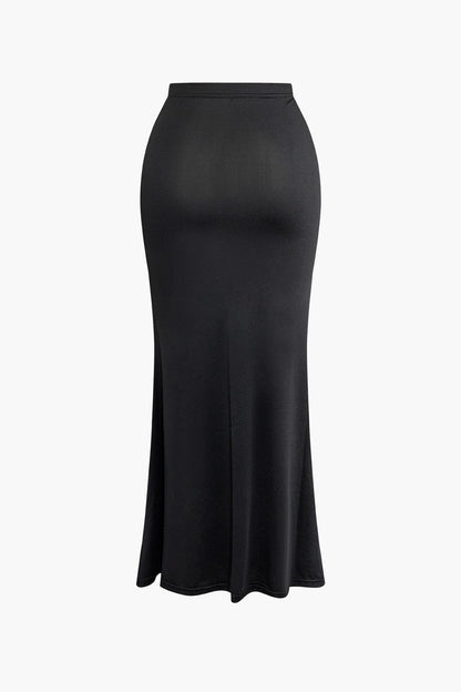 Elegantes Damen Abendkleid Set aus und Maxirock