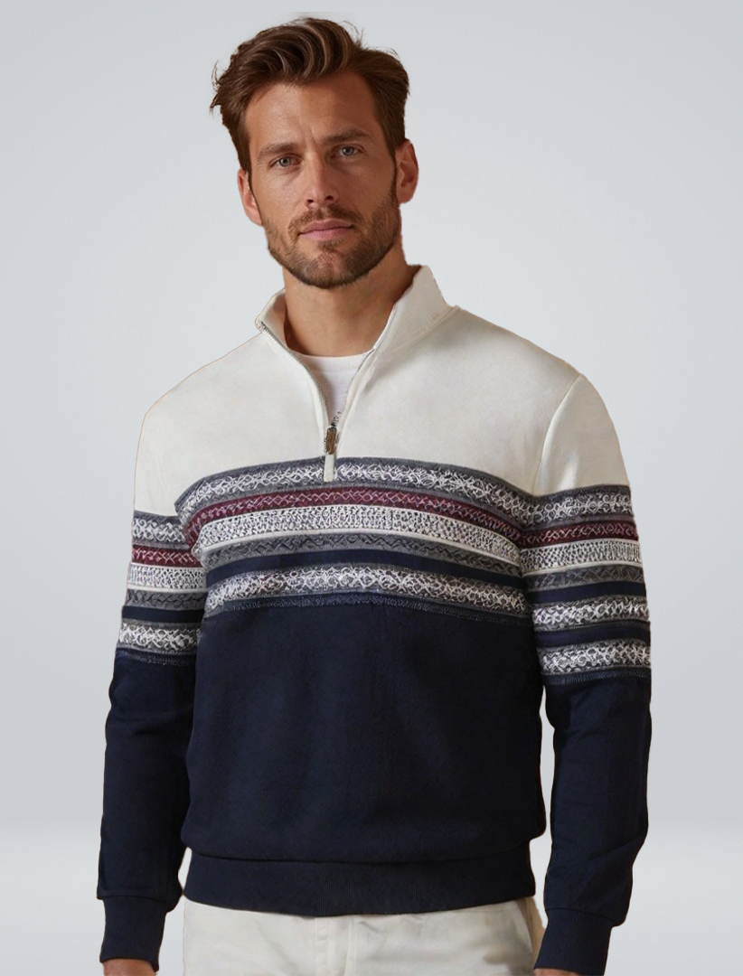 Skandinavischer Damenpullover Warm aus Wolle Beige - Norvielle