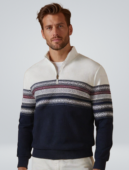 Skandinavischer Damenpullover Warm aus Wolle Beige - Norvielle