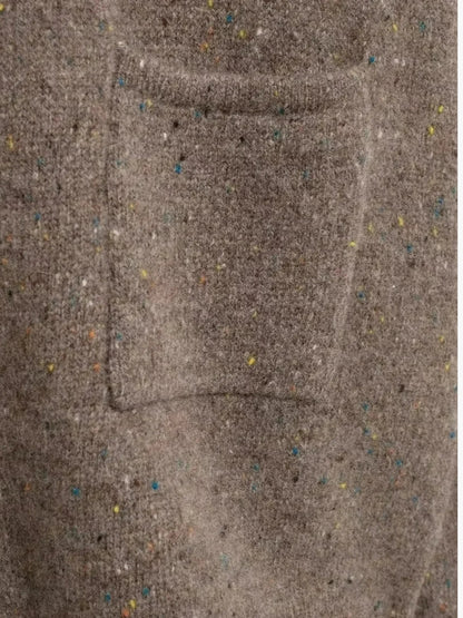 Damen Strickjacke Offene Vorderseite Hochkragen