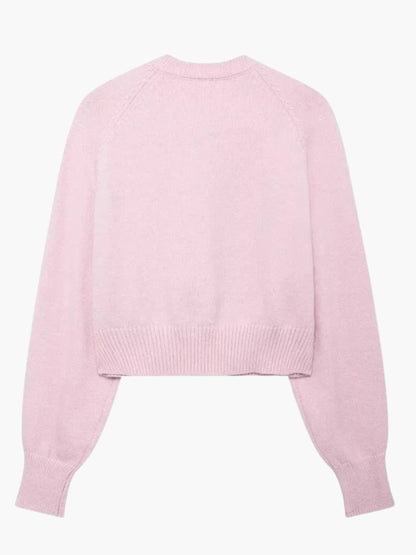 Damen Strickjacke Kurz Gestrickt