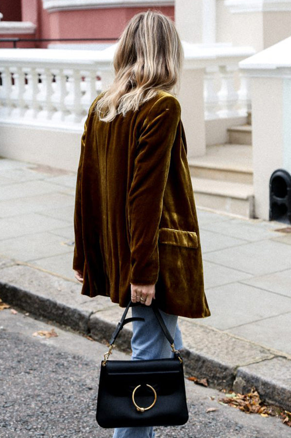 Damen Blazer Langärmlig Elegant