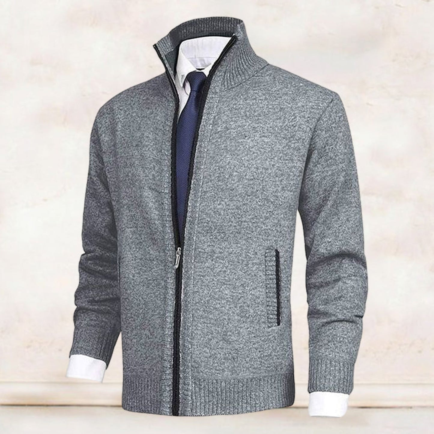 Herren Weste Mit Kragen Elegant