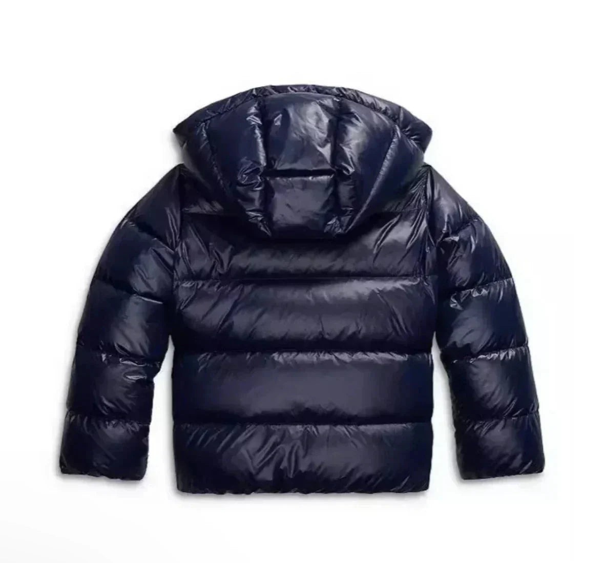 Damen Winterjacke Gepolstert Kapuze Glänzend