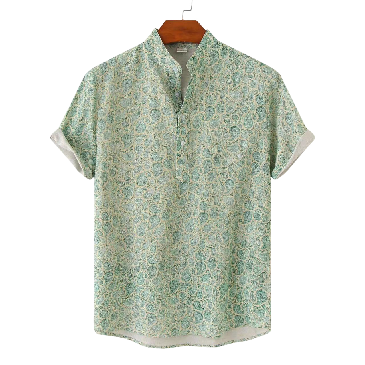 Herren Freizeithemd Blumenmuster Bequem
