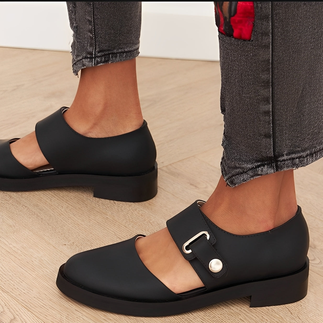 Damen Freizeitschuhe Schnalle Bequem