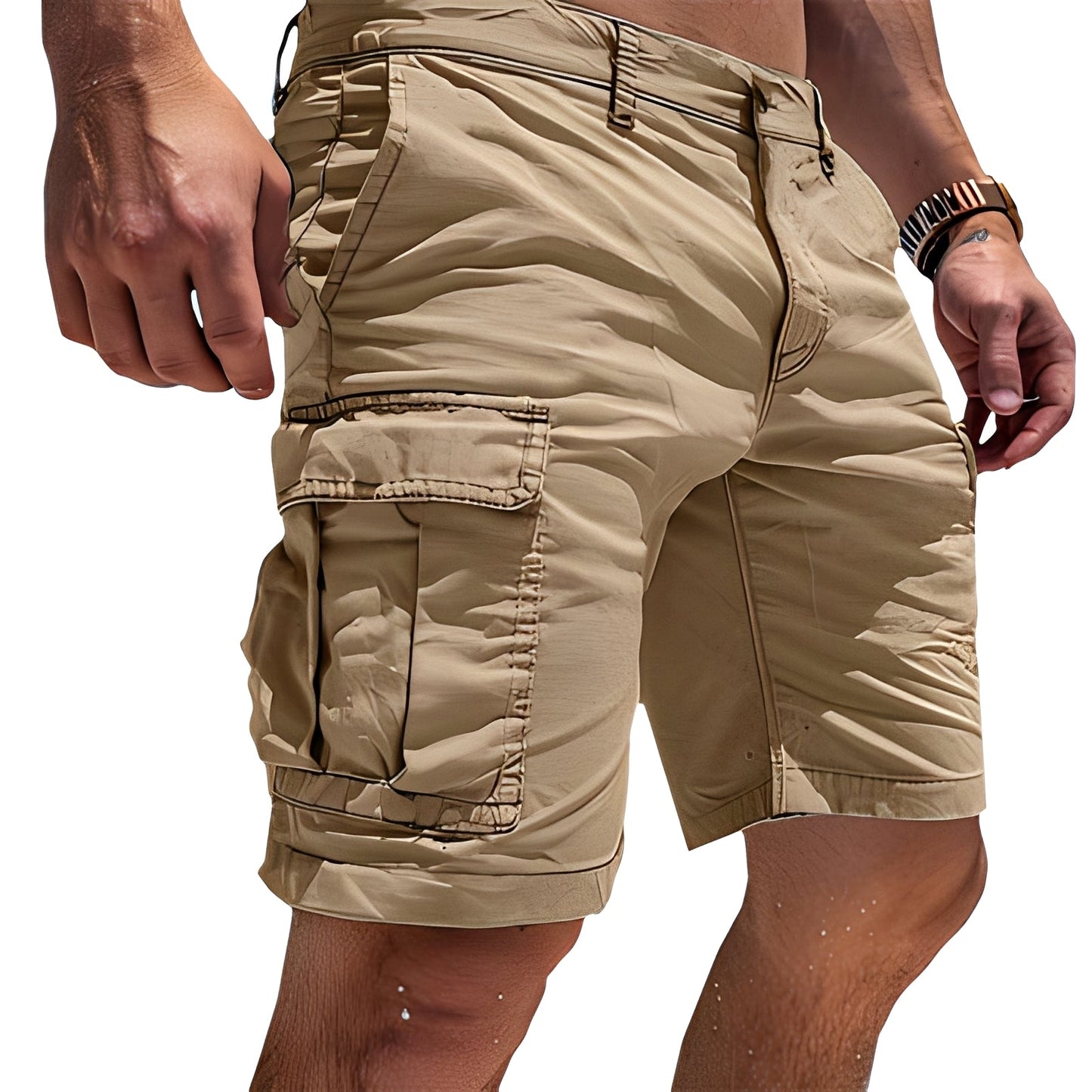 Herren Cargo-Hose Kurz Bequem Freizeit - Norvielle