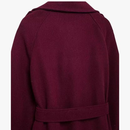 Damen Trenchcoat Bordeaux Rot Elegantes Design
