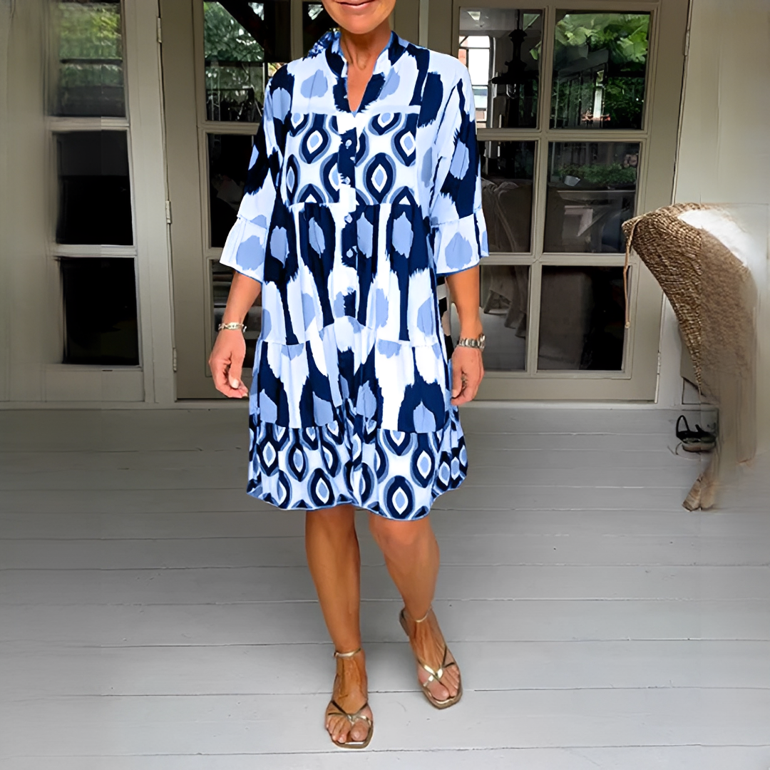 Damen Sommerkleid Schick Kurz Kleid