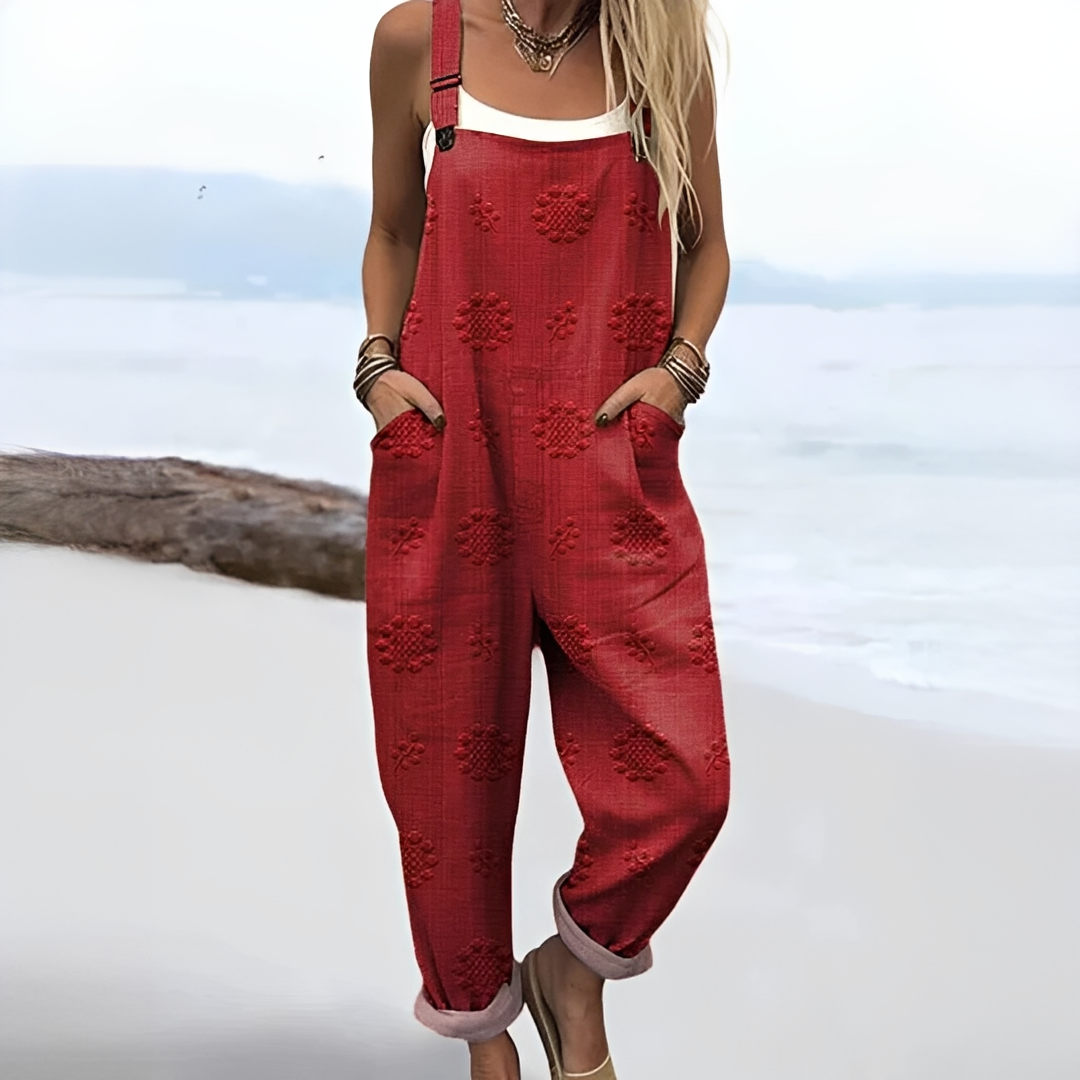 Damen Overall Leicht Sommer Baumwolle