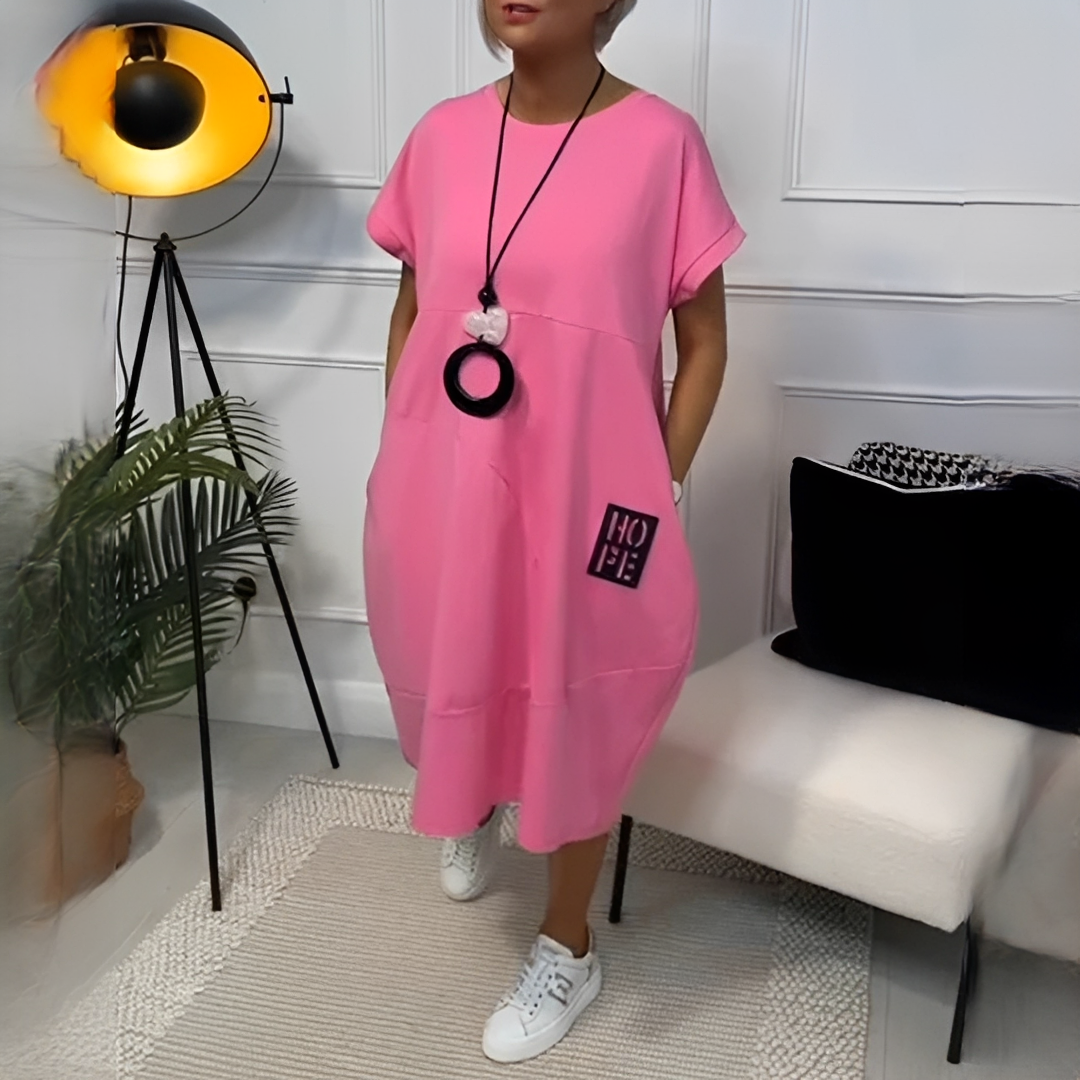 Damen Sommerkleid Leichtes Baumwollkleid Modern Schwarz - Norvielle