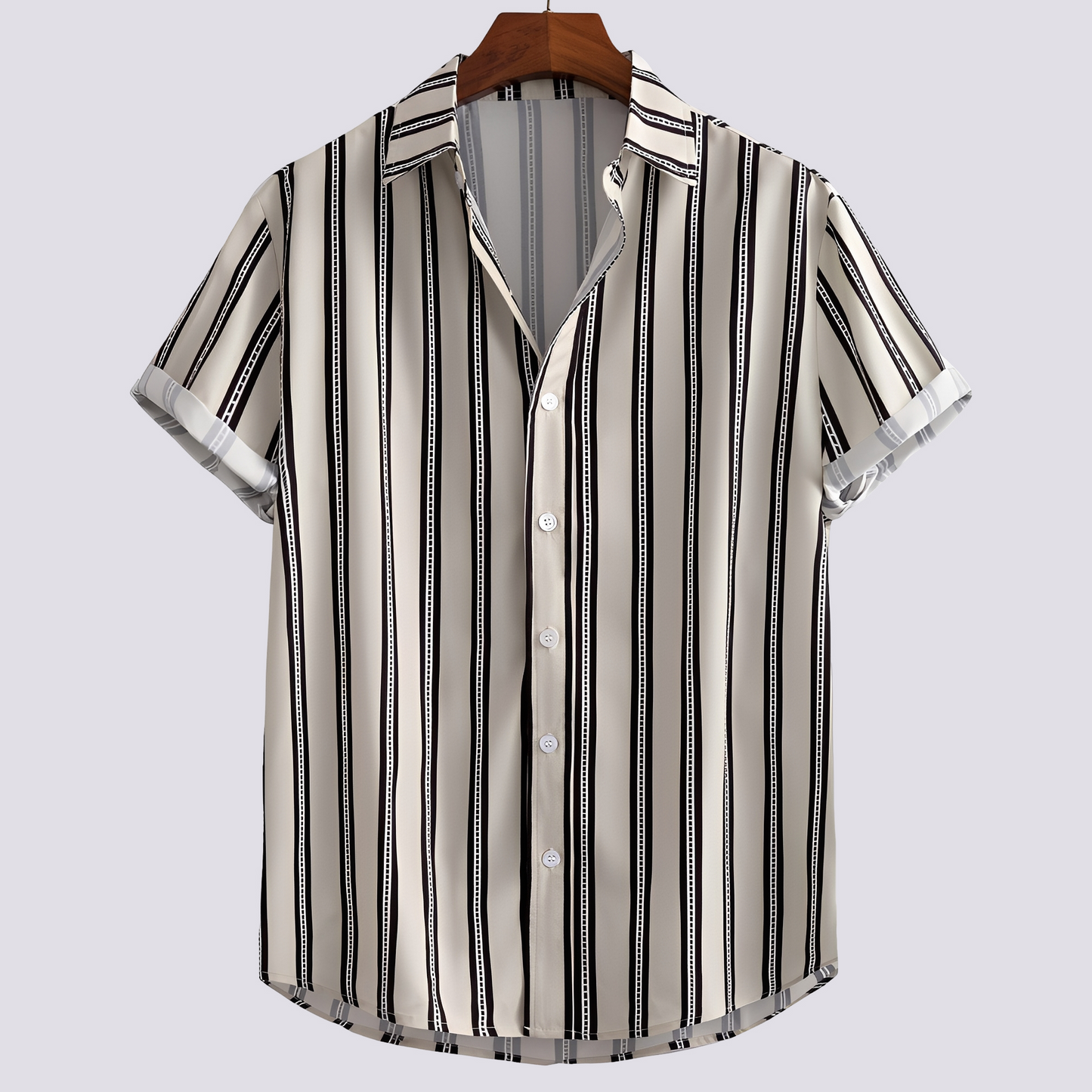 Herren Hemd Klassisch Bedruckt Modern
