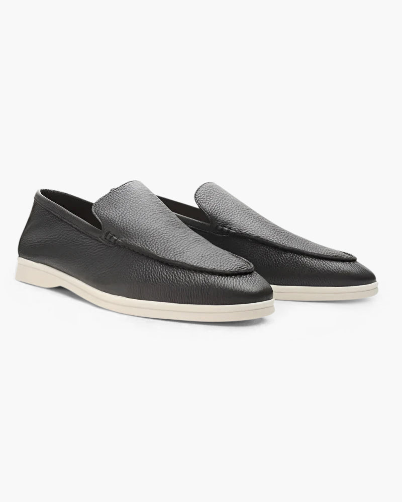 Herren Leder Loafer Vintage Braun Cowhide Elegante