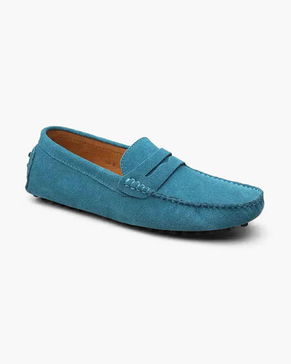 Herren Mokassinschuh Wildleder Braun