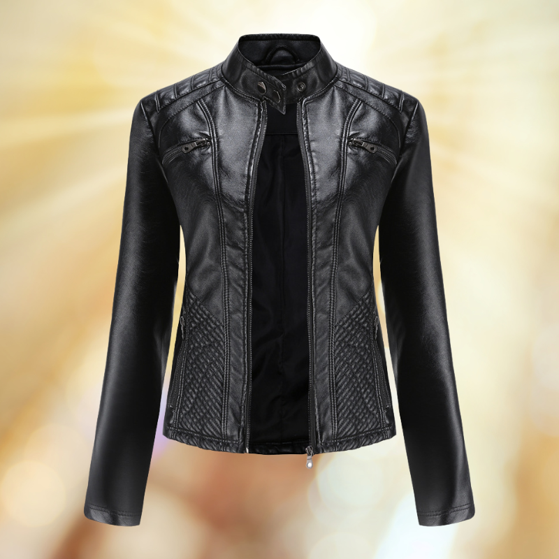 Damen Lederjacke Übergangsjacke Leder Bequem