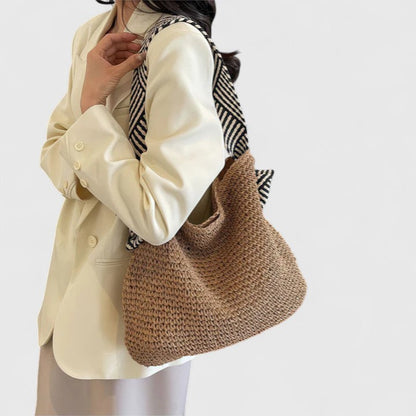 Damen Schultertasche Boho Stil Lederoptik Alltagstasche