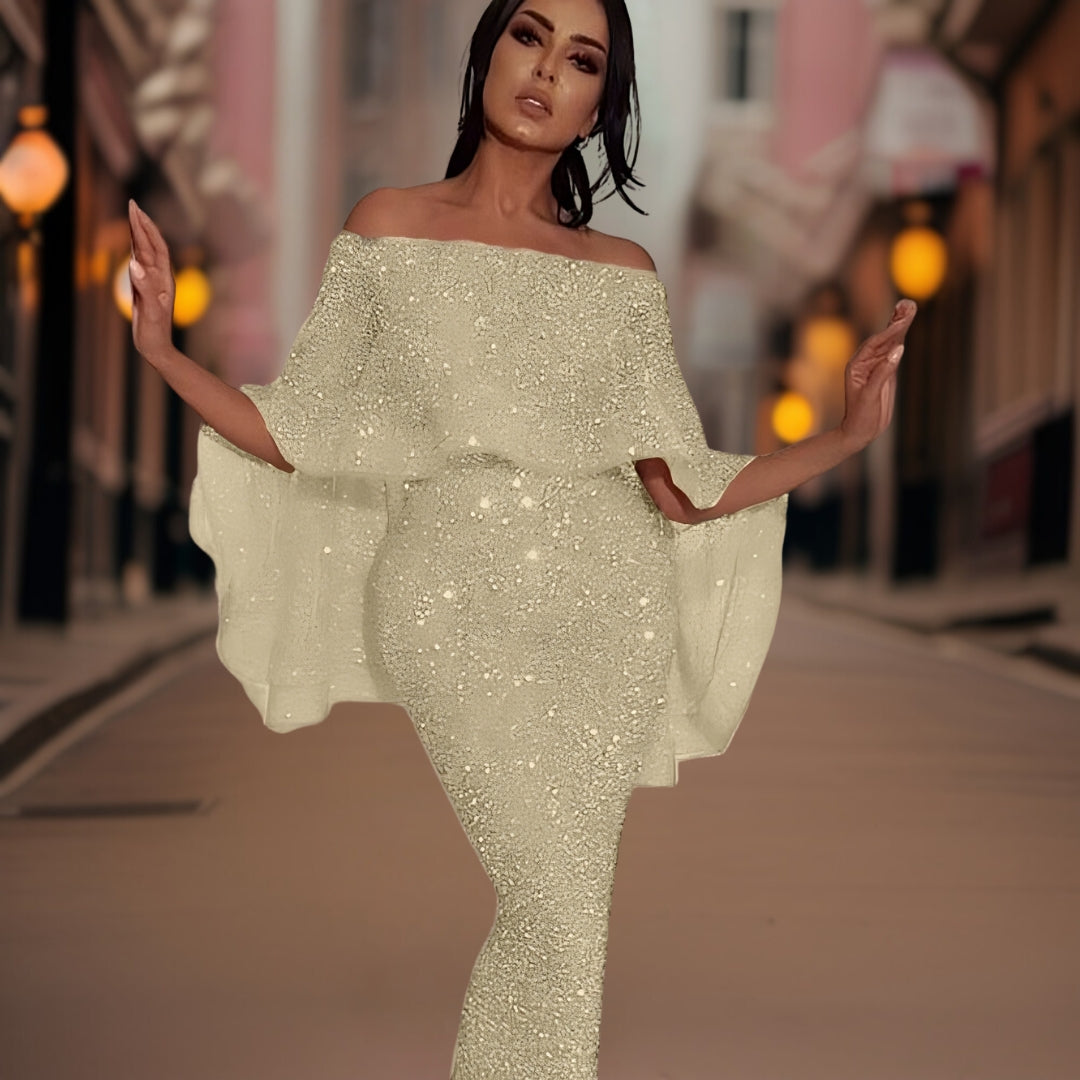 Damen Maxikleid Verona Elegant Längs