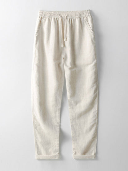 Herren Sommeranzug Hemd Hose Set