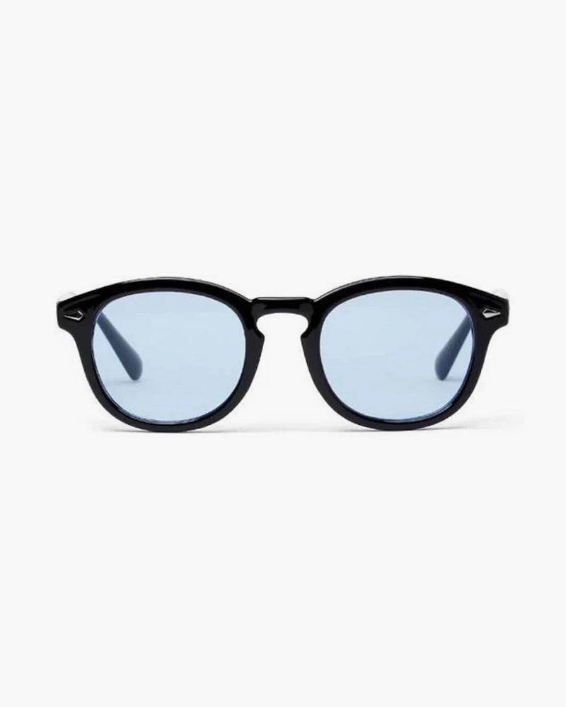Herren Runde Sonnenbrille Schwarz Modell - Norvielle