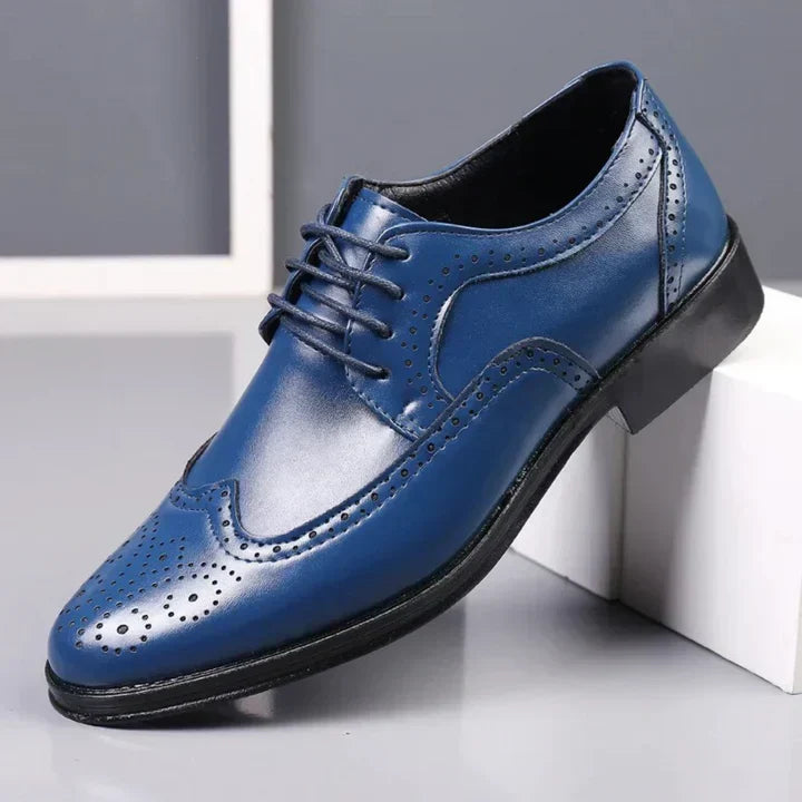 Herren Oxford Schuhe Anzug Leder