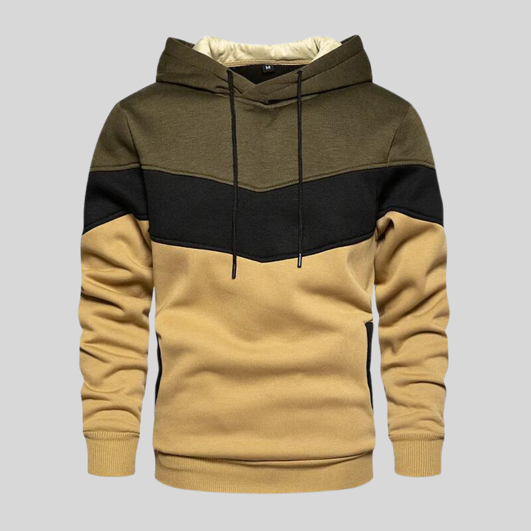 Herren Pullover Patchwork Baumwolle Modern