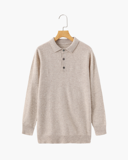 Herren Kaschmirpullover Polokragen Warm