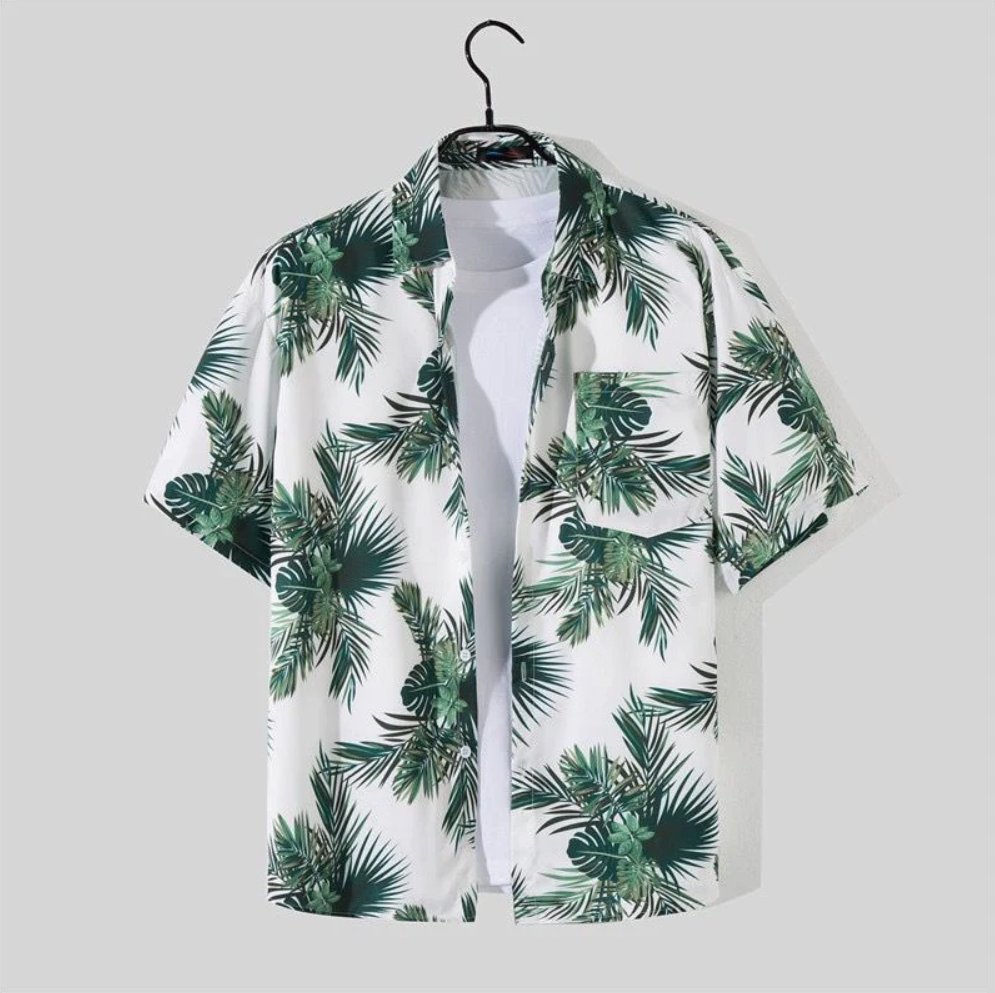 Herren Hawai Hemd Set Casual Leicht Freizeit