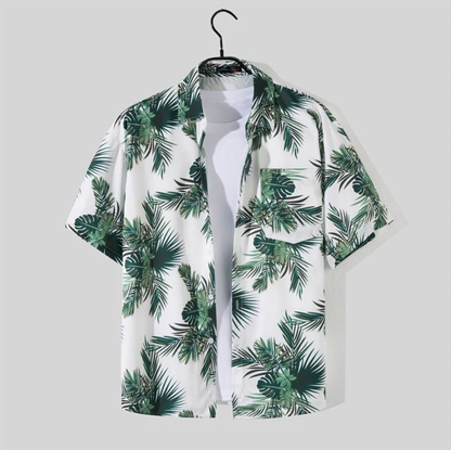 Herren Hawai Hemd Set Casual Leicht Freizeit