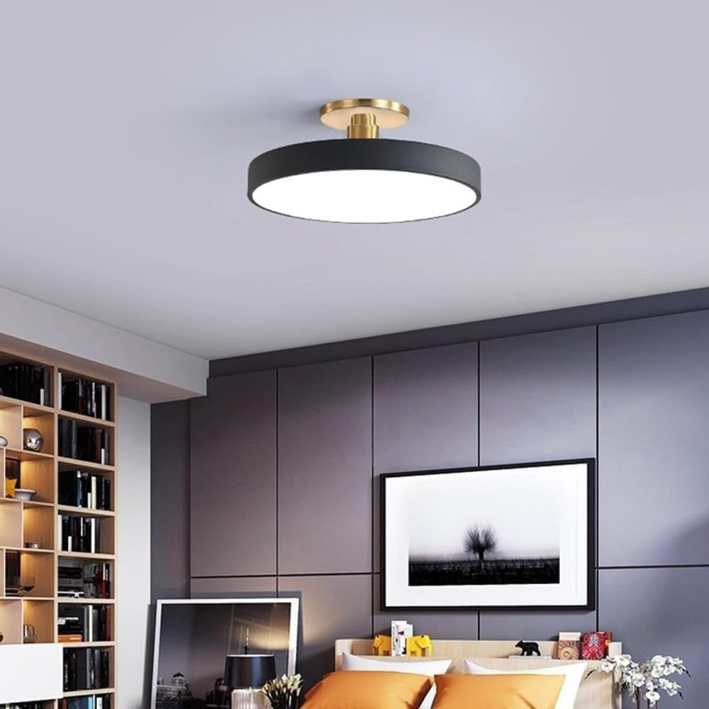 LED Deckenleuchte Gold Modern Dimmbar