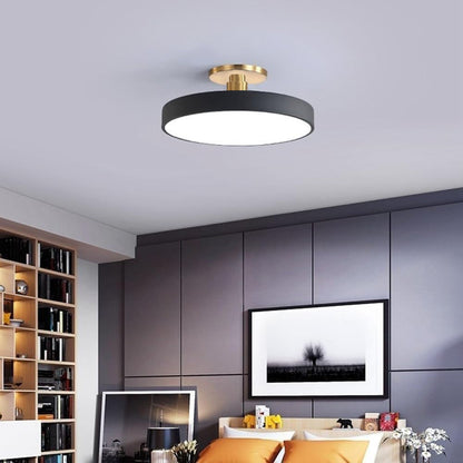 LED Deckenleuchte Gold Modern Dimmbar