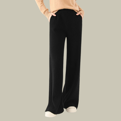 Damen Strickhose Locker Geschnitten Bequem