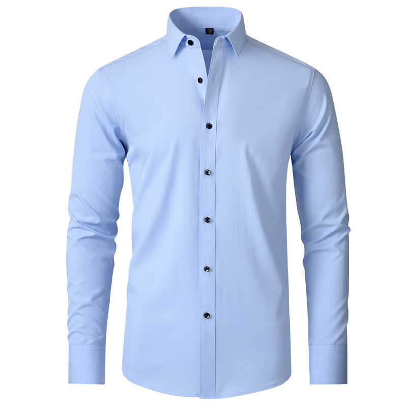Herren Business Hemd Slim Fit Langarm Stretch