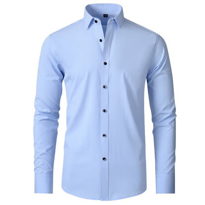 Herren Business Hemd Slim Fit Langarm Stretch