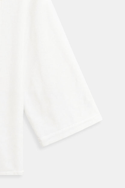 Leinenhemd Damen Kurzarm Sommerweiß