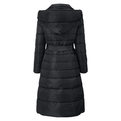 Damen Pufferjacke Eleganter Umlegekragen Mit Knöpfen