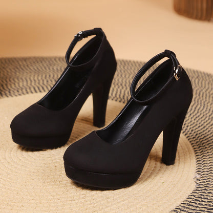 Damen High Heels Schnalle Elegante Pumps