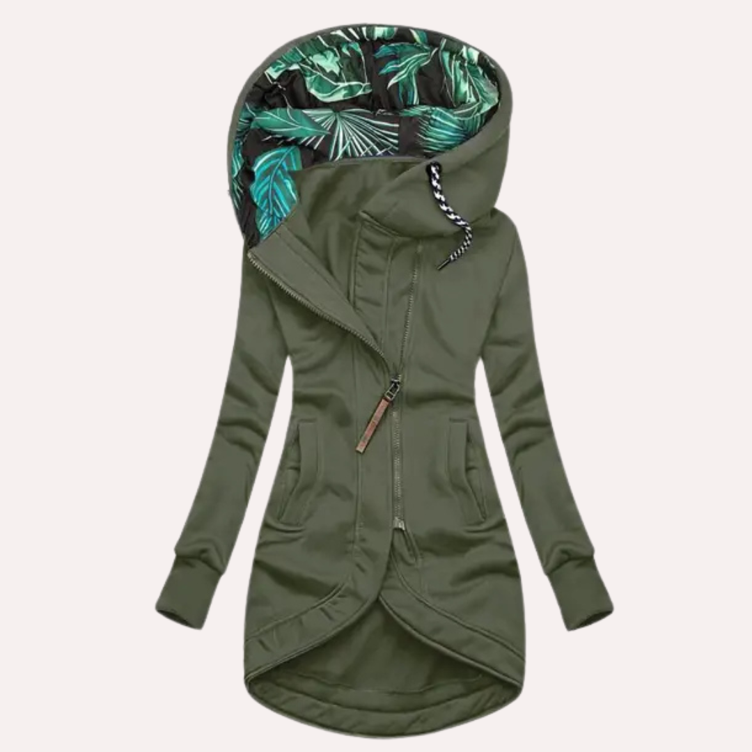 Damen Hoodie Kapuze Gemustert Trendy
