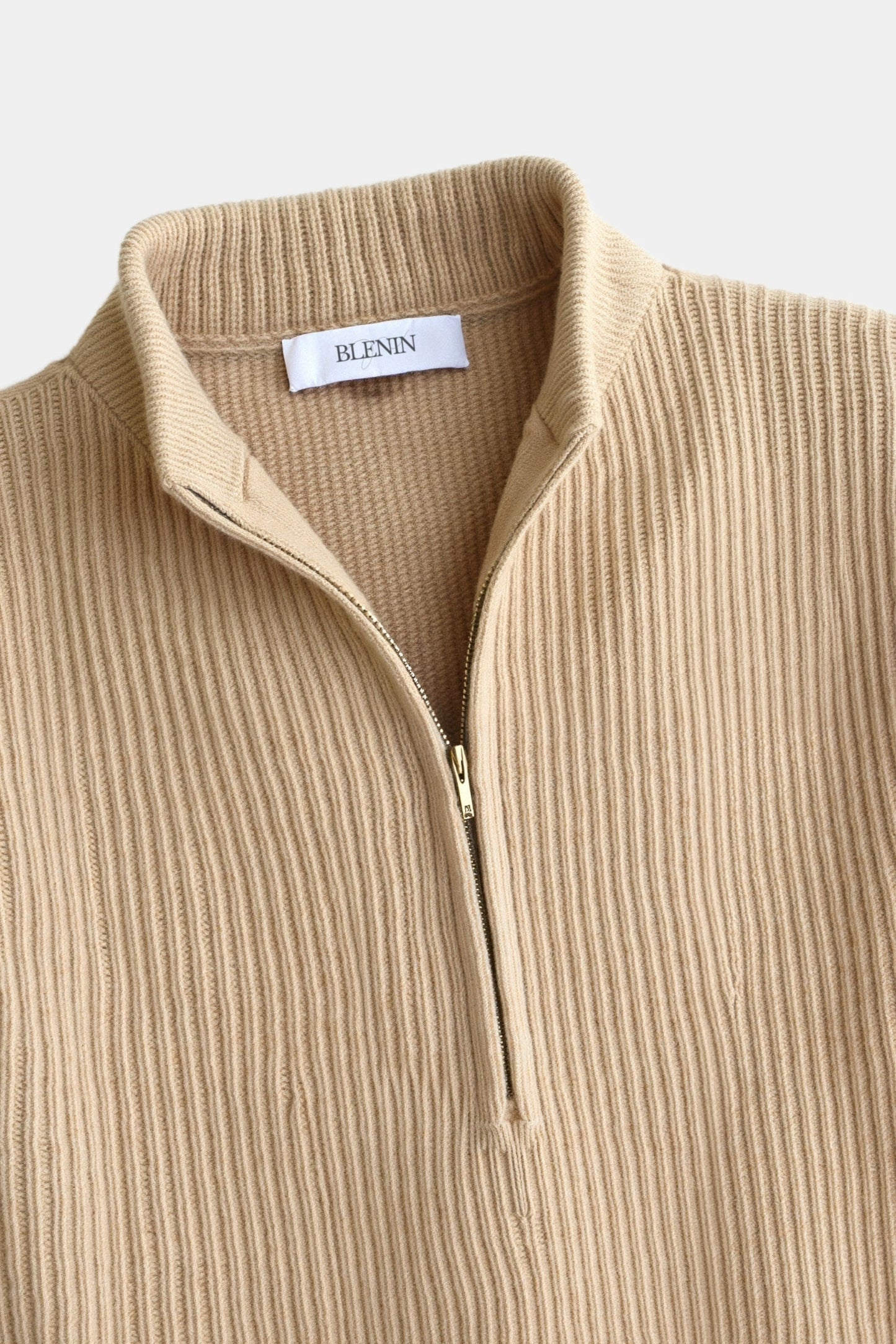 Strickpullover Reißverschluss Komfortmode Zeitlos