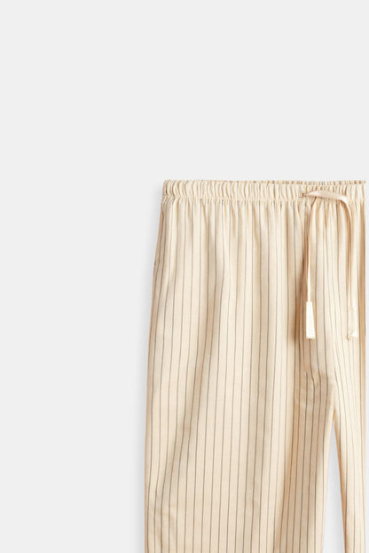 Herren Loungehose Nadelstreifen Moderner Oldschool Stil