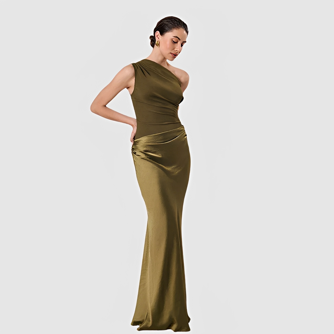 Damen Asymmetrisches Kleid Modern Eleganz