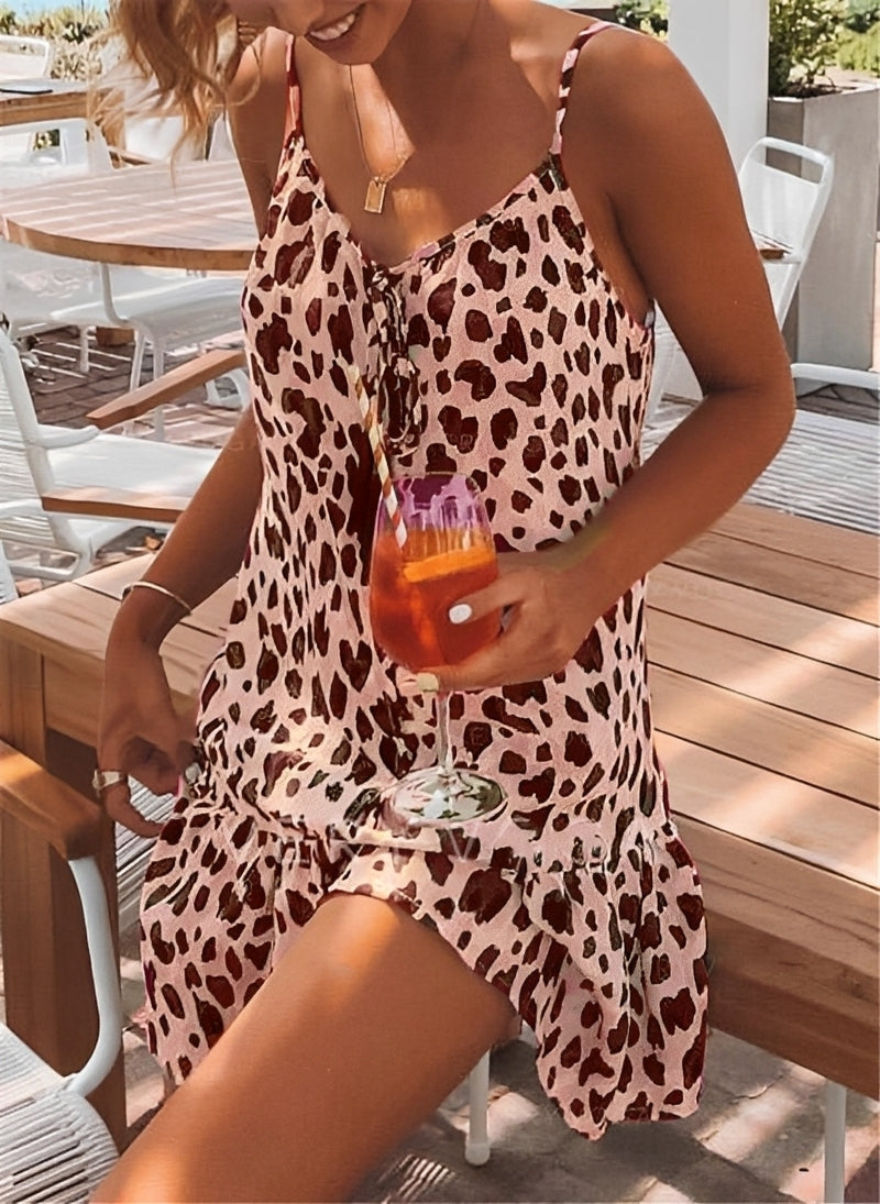 Damen Freizeitkleid Blumenprint Bequem - Norvielle
